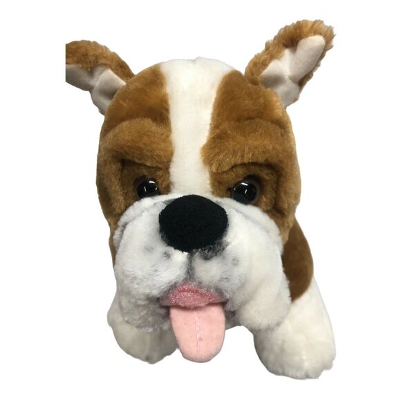Build A Bear English Boxer Brown White Bulldog 15" Barks Plush Puppy Dog Stuffed - Picture 6 of 6